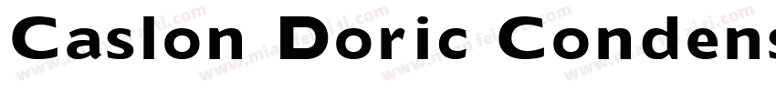 Caslon Doric Condens字体转换